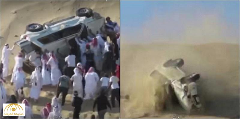 فيديو: تطعيس بالصحراء ينتهي بانقلاب