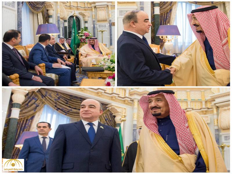 بالصور:الملك يستقبل رئيس مجلس النواب بطاجيكستان