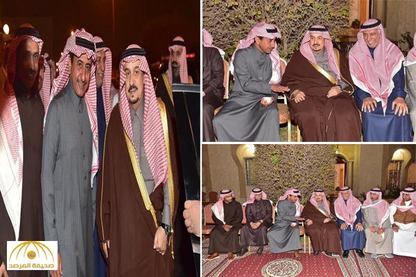 أثناء زيارة قام بها.. أمير الرياض يعزّي أسرة «القصبي» في وفاة والدهم -فيديو وصور