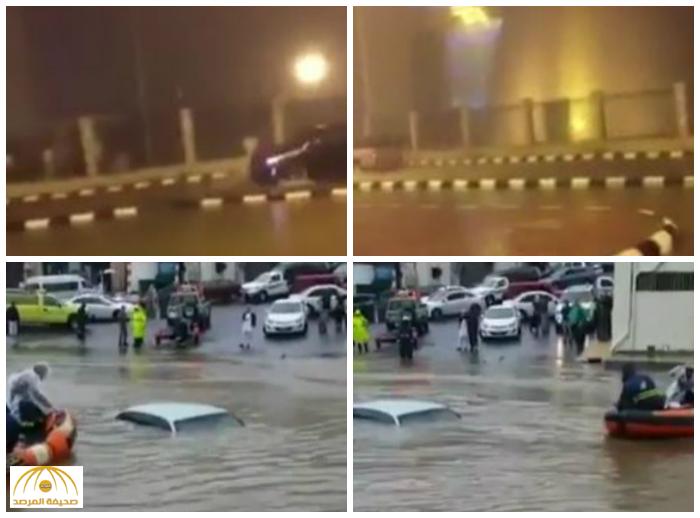 بالفيديو : إطلاق صافرة انذار السد في أبها بعد هطول الأمطار الغزيرة