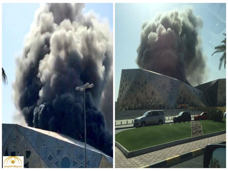 بالفيديو والصور:اندلاع حريق هائل في دار الأوبرا بالكويت