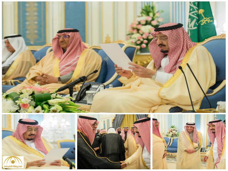 بالصور:الملك يستقبل وزير الخارجية ورؤساء بعثات المملكة في الخارج