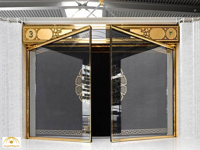 "نقوش عصرية ولون ذهبي شفاف”..صور تنشر للمرة الأولى تكشف شكل الأبواب الجديدة لتوسعة الحرام