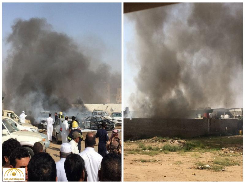 بالصور: سقوط قذائف "حوثية" بمحافظة صامطة.. و"احتراق عدة  سيارات