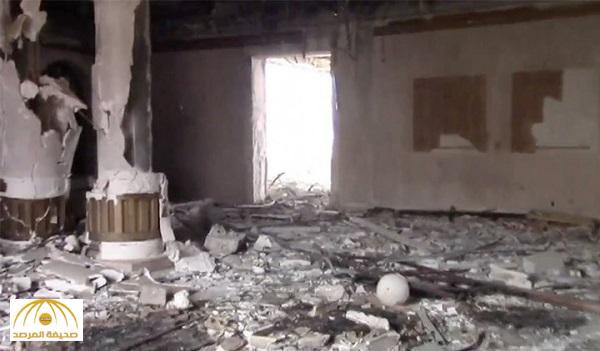 بالفيديو والصور : شاهد ما حدث لقصر الشيخة موزة في تدمر بعد تحريرها