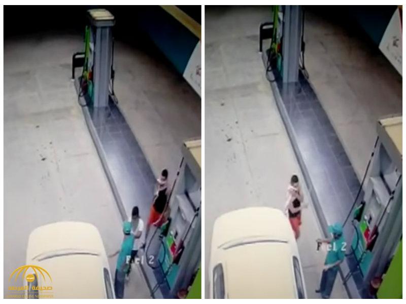 بالفيديو: سطو مسلح على  محطة وقود بالرياض..وسرقة أموال العمال