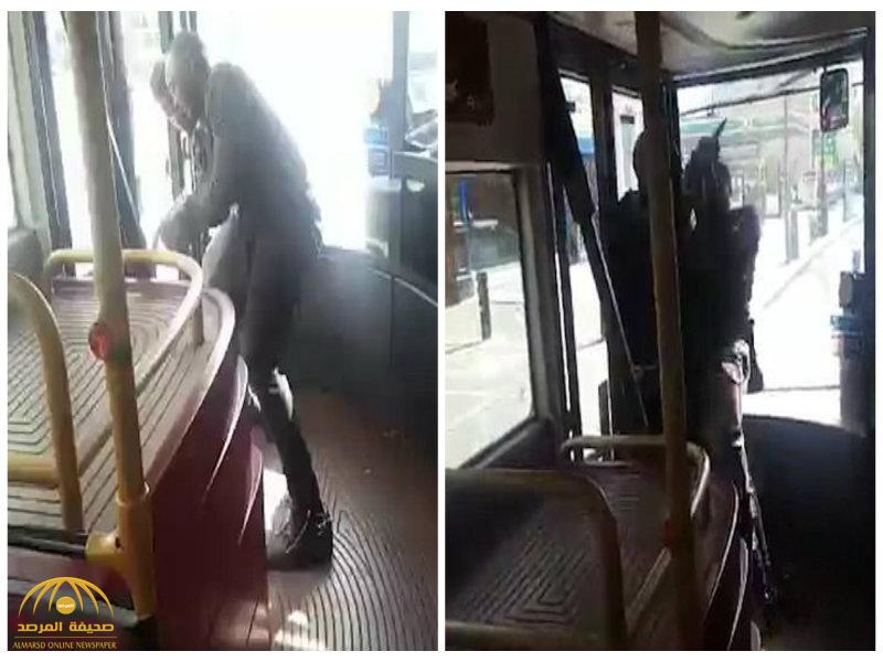 بالفيديو: لحظة بطولية لرجل إفريقي ينقذ حافلة ركاب بشكل مذهل من مسلح في شمال لندن