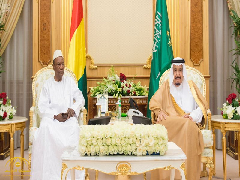 بالصور:خادم الحرمين يستقبل رئيس جمهورية غينيا ويعقدان جلسة مباحثات رسمية