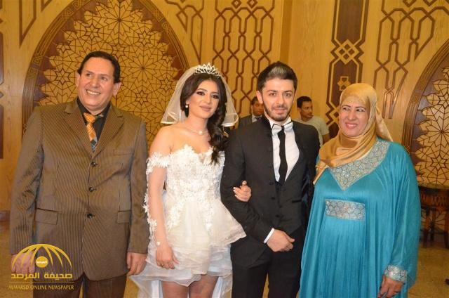 شاهد .. 20 صورة من حفل زفاف فنانين  تثير ضجة في مصر بسبب فستان العروس !