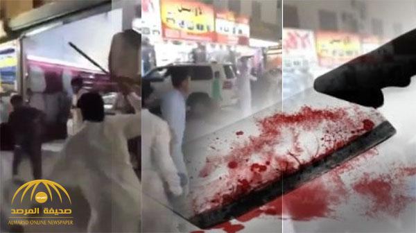 شاب يضرب آخر بالساطور على رأسه في الرياض صارخاً : " اعتدى على محارمي "