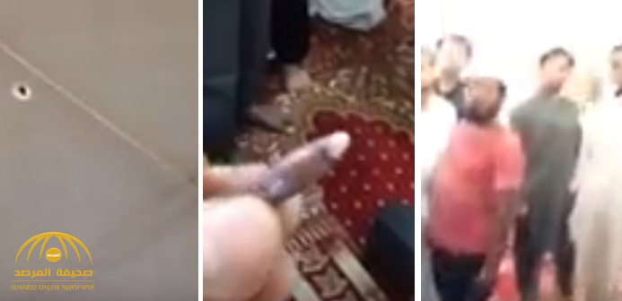 بالفيديو: رصاصة تفاجئ المصلين وتخترق سقف مسجد بحفر الباطن