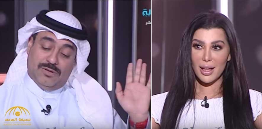 مذيعة كويتية تقلد وفاء الكيلاني وتطلب الزواج الفنان خالد أمين … شاهد كيف رد عليها!