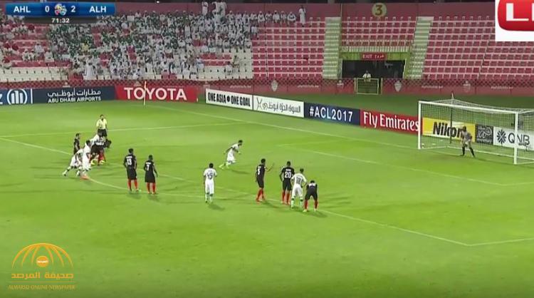 بالفيديو : الأهلي السعودي يهز شباك الأهلي الإماراتي بثلاثة أهداف