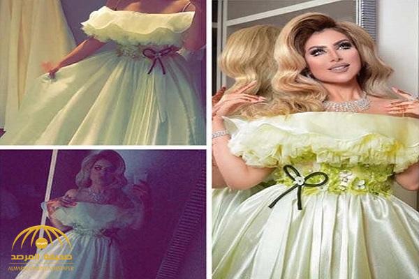 بالصور والفيديو : حليمة بولند تثير جدلاً بفستانها في زفاف العنود الحربي