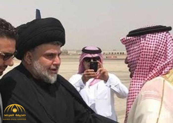 بعد 11 عاماً.. "السبهان" يستقبل مقتدى الصدر بمطار جدة-صور