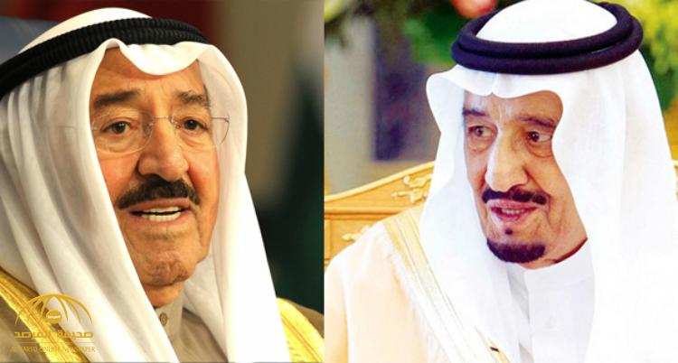 الملك سلمان يتلقى برقية من أمير الكويت