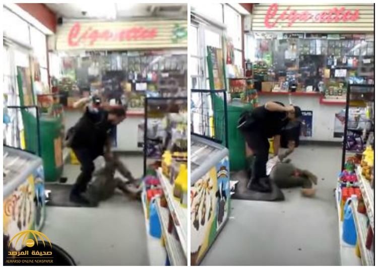 بالفيديو .. شرطي أمريكي يعتدي على امرأة بالضرب بطريقة وحشية