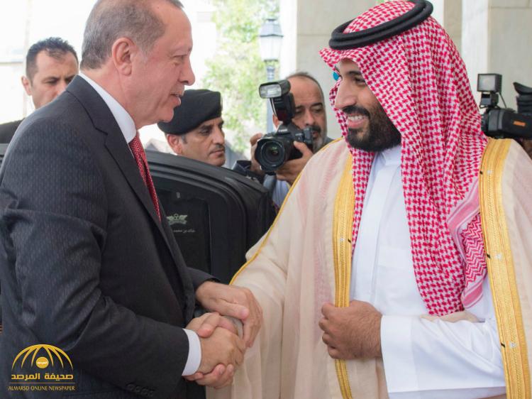 بالصور : ولي العهد يلتقي الرئيس التركي ويبحثان آخر مستجدات الأحداث في المنطقة