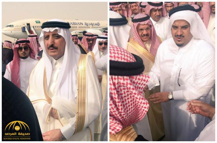 بالصور و الفيديو : جموع من أفراد العائلة المالكة تودع جثمان الأمير عبدالرحمن بن عبدالعزيز قبل نقله لمكة