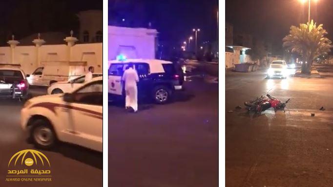 بالفيديو: وافد يطارد ويدهس شبان على دراجاتهم النارية بينبع.. والسبب جوال!