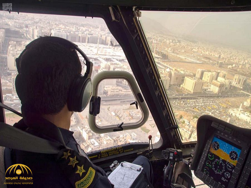 شاهد :طيران الأمن يواصل مهامه في خدمة الحجاج  ويلتقط صور من  سماء المدينة المنورة