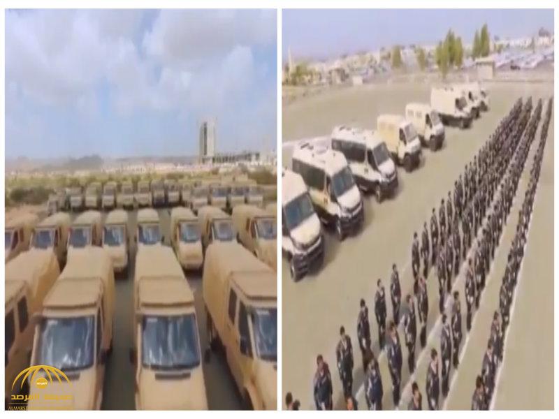 شاهد: وصول قوات الحرس الوطني لمكة للمشاركة في تأمين الحج