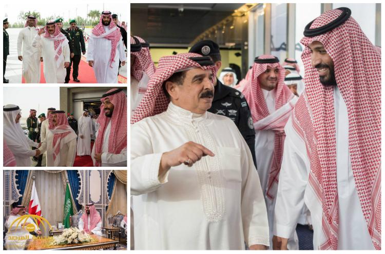 بالصور : نائب خادم الحرمين الشريفين يستقبل ملك البحرين ويعقد اجتماعًا معه