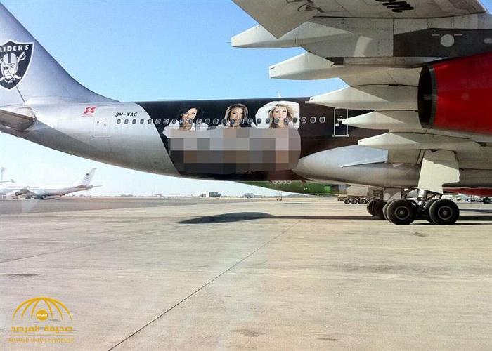 صورة فتيات بلباس فاضح على طائرة بجدة تثير الجدل..وهذه حقيقة تخصيصها لنقل الحجاج!