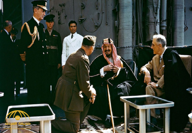 بالفيديو: اللقاء التاريخي بين الملك عبدالعزيز وروزفلت .. شاهد لحظات مراسم الاستقبال