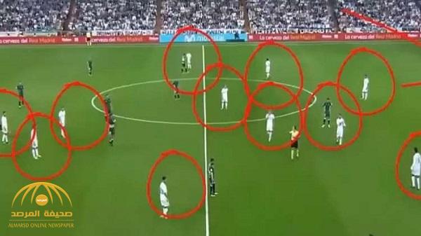 واقعة غريبة.. شاهد: ريال مدريد شارك بـ12 لاعبا أمام فريق بيتيس