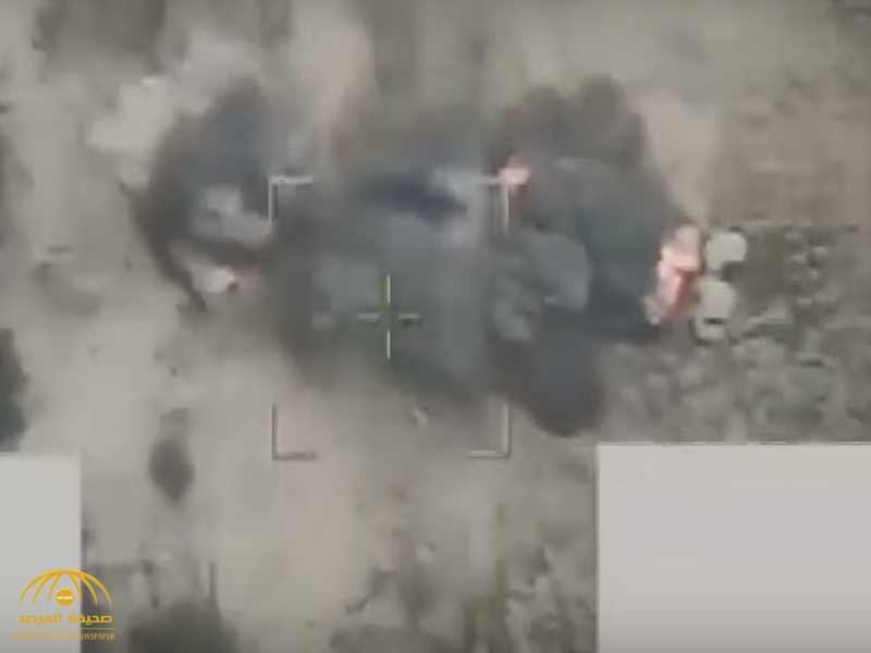 لحظة تدمير مركبات حوثية قبل اختراقها الحدود السعودية! - فيديو