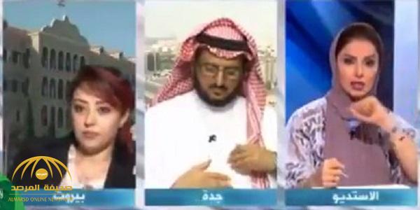 بالفيديو .. لحظة انسحاب ناشطة يمنية على الهواء خلال مشادة كلامية مع محلل سياسي سعودي
