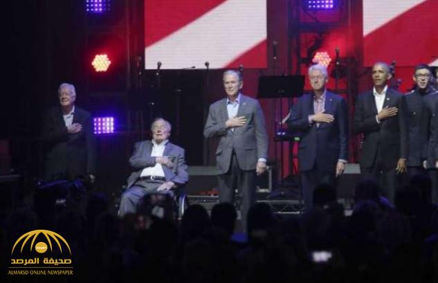 بالفيديو .. لماذا اجتمع 5 رؤساء أميركيين سابقين في حفل موسيقي ؟