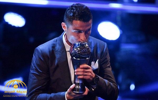 بالصور والفيديو .. شاهد لحظة إعلان "رونالدو" كأفضل لاعب في العالم لعام 2017