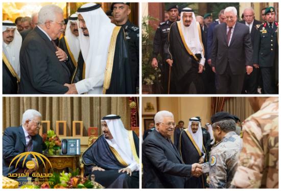بالصور : خادم الحرمين يستقبل رئيس دولة فلسطين ويقيم مأدبة غداء تكريماً له