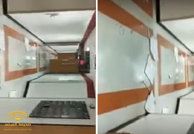 شاهد:هطول الأمطار من سقف مستشفى جامعة الملك عبدالعزيز بجدة على اللوحات الإلكترونية المعلقة!