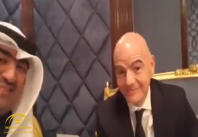 فيديو: شاهد.. لحظة إعلان رئيس الفيفا رفع الايقاف عن الاتحاد الكويتي
