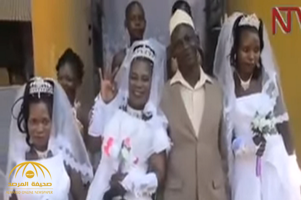 فيديو.. أفريقي يتزوج 3 نساء في ليلة واحدة بينهن شقيقتان!