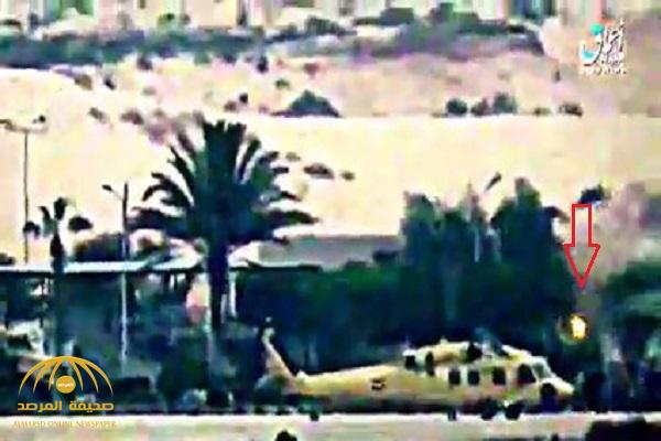 شاهد .. أول فيديو لحظة استهداف داعش لطائرة وزيري الدفاع والداخلية المصريين في مطار العريش