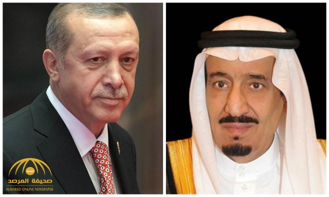 خادم الحرمين يتلقى اتصالاً هاتفيًا من الرئيس التركي
