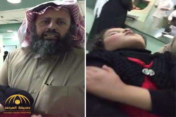 بالفيديو .. مواطن يحمل ابنته بمستشفى المحالة في حالة إغماء  ويشتكي من سوء خدمة الطوارىء