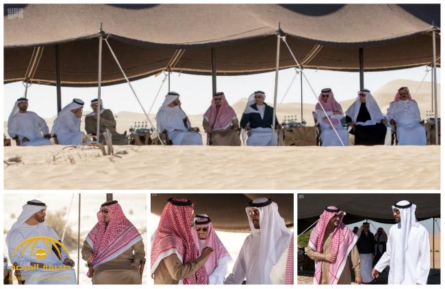 بالصور : تفاصيل لقاء ولي عهد أبوظبي بوزير الداخلية الأمير عبدالعزيز بن سعود