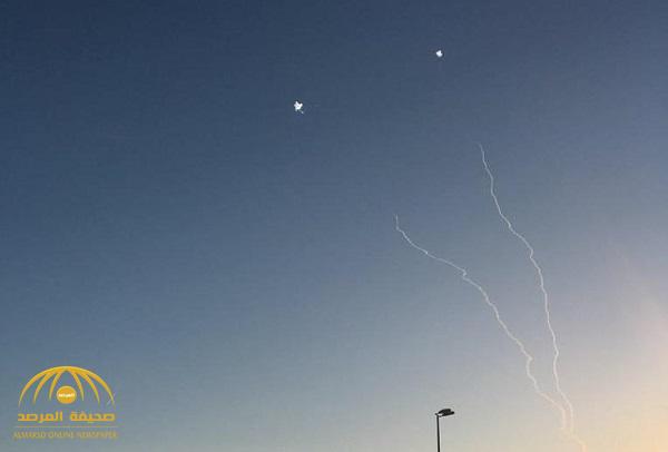 شاهد .. لحظة تصدي قوات "الدفاع الجوي" لصاروخ باليستي في سماء نجران