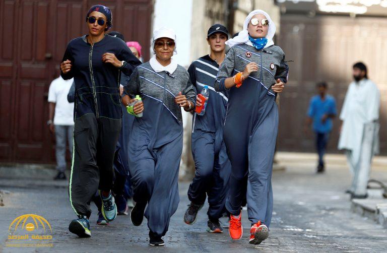 بالصور .. سعوديات يحتفلن باليوم العالمي للمرأة بالركض في شوارع جدة