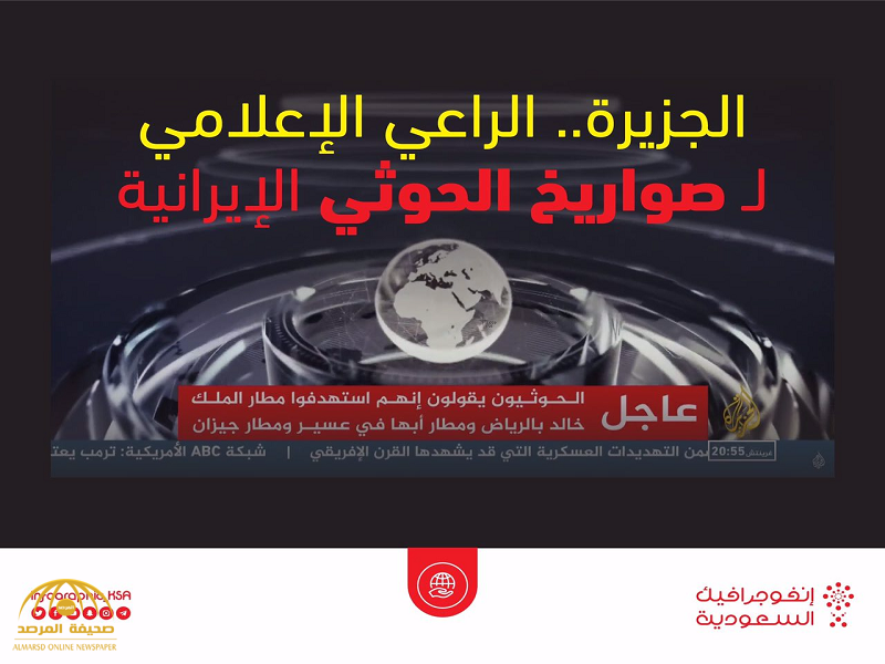 «الجزيرة القطرية الراعي الإعلامي لصواريخ الحوثي» .. هكذا فضحت نفسها باستهداف المملكة مبكراً