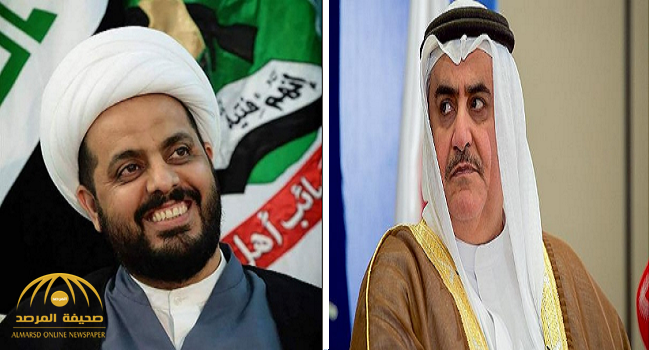 وزير خارجية البحرين يهاجم العراقي والعميل الإيراني " الخزعلي" : المجرم راعي العصايب ما يترس عينه إلا التراب