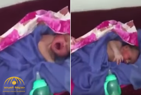 شاهد: لحظة العثور على "طفل حديث الولادة" ملقى داخل مسجد بالدمام!