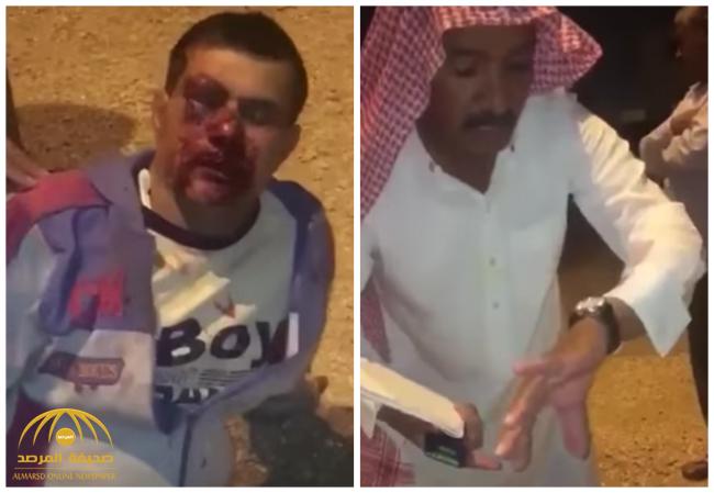 شاهد .. مواطن يوثق اعتداء على “مقيم” وسلب ما بحوزته في حي السلي بمدينة الرياض