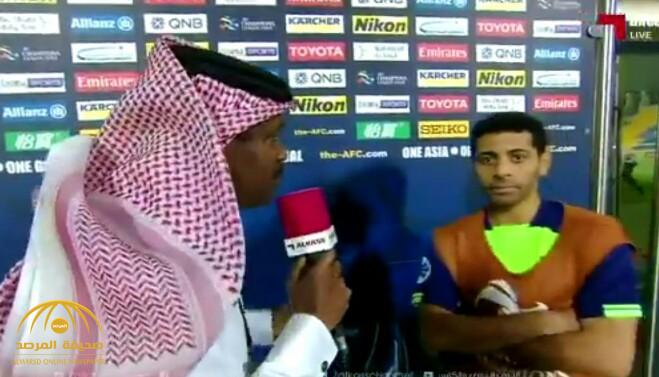 شاهد بالفيديو: تيسير الجاسم يضع مراسل قناة الكأس القطرية في موقف "محرج"!