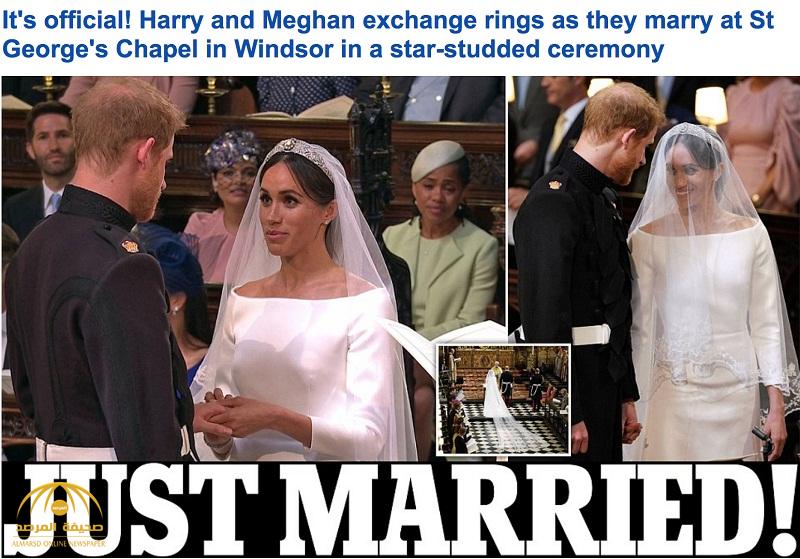 شاهد ..  زفاف الأمير هاري وميغان ماركل  - فيديو وصور